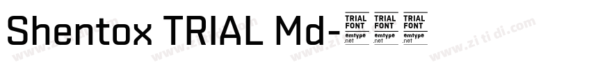Shentox TRIAL Md字体转换 Shentox TRIAL Md字体转换
